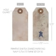 thumbnail image 3 of Primitive Star Tea Stained Paper Tag Navy 3.75x1.75 w/ Twine Set of 50, 3 of 4