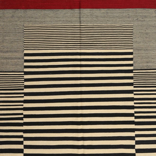 Ahgly Company Machine Washable Indoor Square Contemporary Midnight Gray Area Rugs, 10' Square