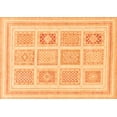 thumbnail image 1 of Ahgly Company Machine Washable Indoor Rectangle Abstract Orange Modern Area Rugs, 6' x 9', 1 of 4
