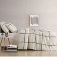 thumbnail image 4 of Truly Soft Kurt Windowpane 3-Piece Full/Queen Duvet Set in Ivory and Black, Polyester , Adult, All Season, OEKO-TEX Certified, 4 of 8