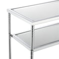 thumbnail image 4 of Pemberly Row Contemporary Console Table in Clear Glass and Chrome Metal Frame, 4 of 5