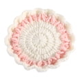 thumbnail image 1 of Trayknick Table Coaster Wave Lace Fine Workmanship Knitted Colorful Woolen Yard Cup Mat for Daily Use, 1 of 8