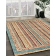 thumbnail image 2 of Ahgly Company Indoor Rectangle Abstract Gold Brown Oriental Area Rugs, 6' x 9', 2 of 6