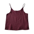 thumbnail image 3 of WULMLEO Cotton Linen Tank Tops for Women 2026 Spaghetti Strap Loose Fit Sleeveless Camisole Casual Lightweight Summer Shirts Purple XL, 3 of 3