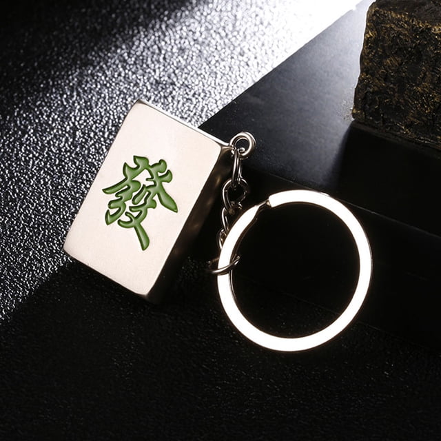 FUTUREORYY 4Ud Colgante Llavero Mahjong Decorativo Con Chic Para Multi Color
