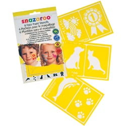 Snazaroo Face Painting Stencils 6/pkg, Unisex (Best Way To Stencil)