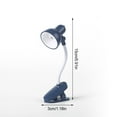 thumbnail image 4 of Reading Light Adjustable Clip Mini Desktop Table Lamp Battery Powered Camping Portable Clamp Night Light, Blue, 4 of 8