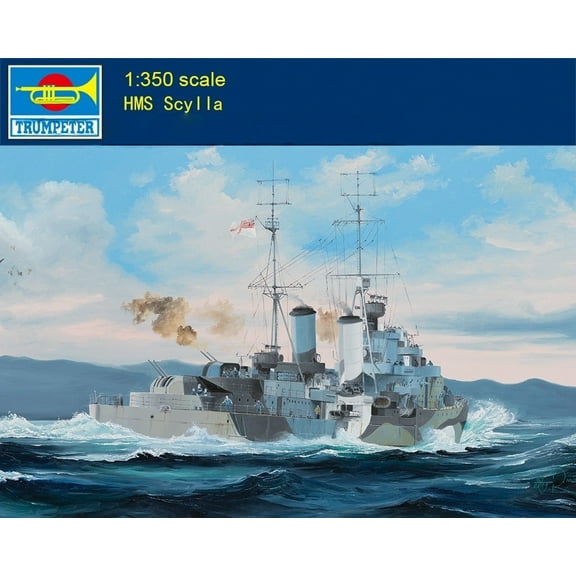 Trumpeter 05368 1:350 Scale HMS Scylla Cruiser Plastic Model Warship Kit