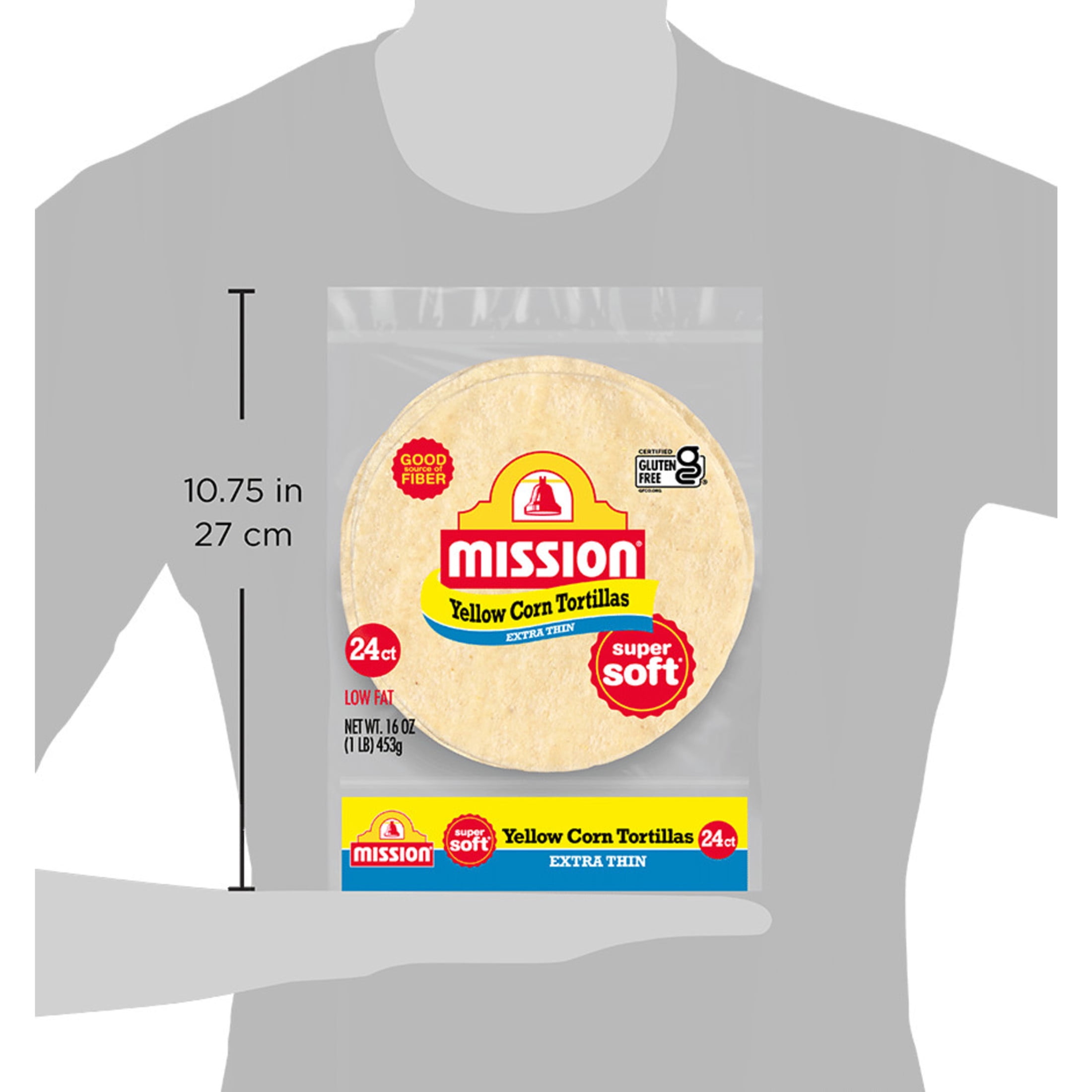 Mission Super Soft Extra Thin Yellow Corn Tortillas, 24 Count