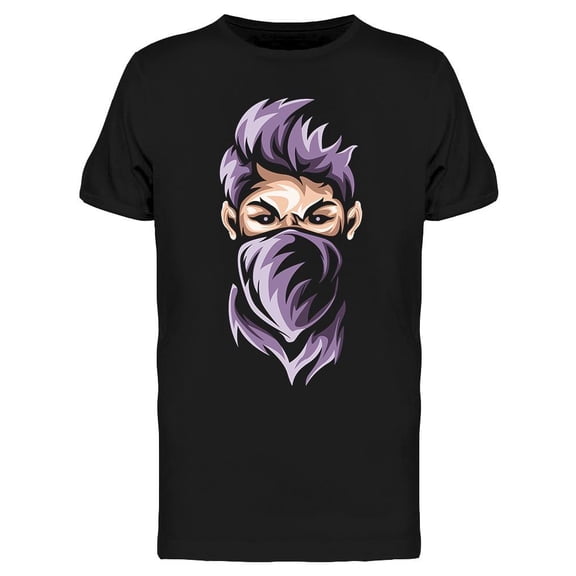 Thief Mouth Cover Purple T-Shirt Men -Image by Shutterstock, Male x-Large