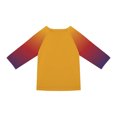 thumbnail image 5 of Grblisyd Girls Shirts Size 10-12 3/4 Sleeve Henley Shirts Button Down V Neck Raglan Tops Loose Color Block Blouse, 5 of 7