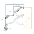 thumbnail image 3 of Soporte de Escritorio Mount-it! Negro de Resorte de Gas para Monitor Premium de Altura Ajustable, 3 of 8