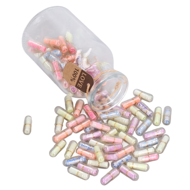 Botella de mensaje de cápsula,Botellas de vidrio de cápsula de mensaje Cápsulas Pastillas de mensaje Botellas de vidrio de cápsula de mensaje Máxima confiabilidad