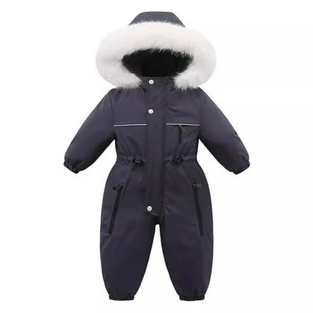 

XIMIN Winter Clothes Solid Color Thin Baby Jumpsuit Open Crotch Children s Ski Wear Out Wear Clothes for Baby Girls Clothing Baby Clothes