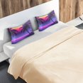 thumbnail image 5 of Yayeee Pillowcase Queen Size Set of 2 Satin Wrinkle Resistant Pillow Case, Pink Digital Art, 5 of 7