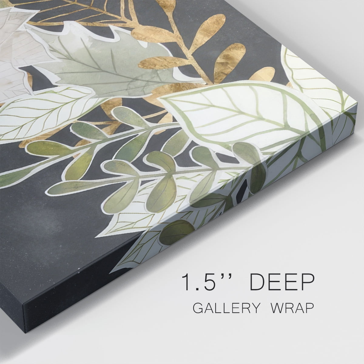Gilded Christmas Collection B- Gallery Wrapped Canvas