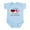 Sky Blue, variant on CafePress - Half German Half American Body Suit - Baby Light Bodysuit, Size Newborn - 24 Months