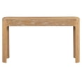 thumbnail image 4 of TREXM Rustic Console Table with Curved Corners for Safety, Entryway Table with 3 Concealed Drawers, Sturdy Sofa Table with Thick Legs for Hallway & Living Room (Natural), 4 of 18