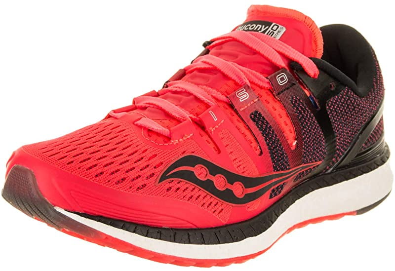Saucony Mens Liberty ISO Running Shoes Trainers Sneakers Red Sports Breathable 