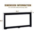 thumbnail image 2 of UZUGUL Modern Narrow Console Table with Open Shelf, Wooden Behind-Sofa Table-Multi-Functional Storage & Display Unit for Entryway, Living Room, Hallway,Black, 2 of 8