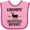 Pink and Fuchsia, variant on Inktastic Bow Hunter Gramps Hunting Buddy Boys Baby Bib