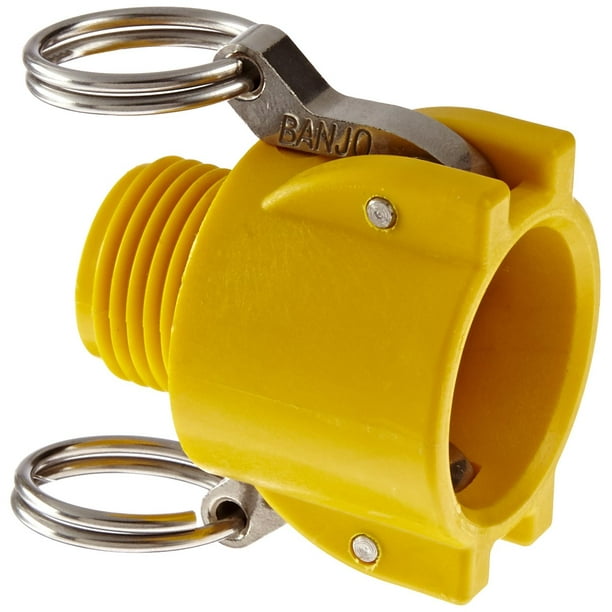 Banjo GHMT075B Polypropylene Cam & Groove Fitting, 3/4" Coupler x GHT