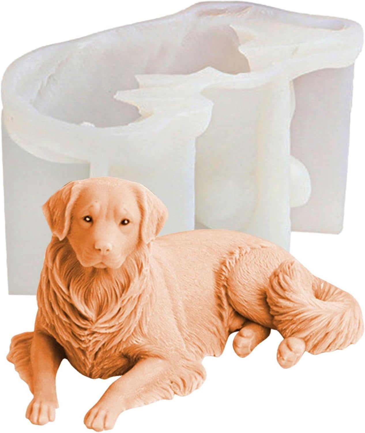 Silicone Candle Moulds, Dog Animal Candle Silicone Mold, Handmade Candle Making Mould, Reusable Silicone Mould for Aromatherapy Candle Epoxy Resin Fondant Cake Chocolate Candy Soap Craft