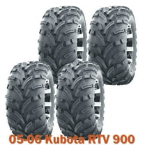 25x10-12 Complete Set WANDA Lit Mud ATV Tires fit 05-06 Kubota RTV 900