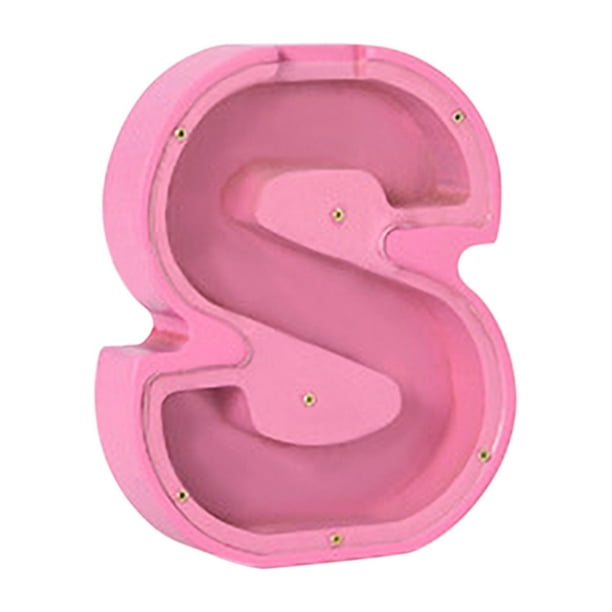 Hucha de madera personalizada para niños | Hucha con nombre y letras (26 letras del alfabeto) | Hucha educativa para niños y niñas | Decoración para dormitorio y sala de estar