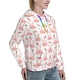 thumbnail image 6 of Lsque Rabbit Is And Carrots Pattern Casual Women's Hoodie,Hooded Sweatshirt with Kangaroo Pocket,Pullover Hoodie with Eye-catching Drawstrings-Large, 6 of 7