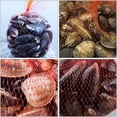 thumbnail image 2 of 100 reusable 20 inch plastic mesh bags for agricultural products, seafood steaming bags, bags for crabs, clams, crayfish, and bags for storing potatoes and onions, 2 of 7