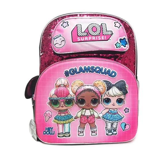 3D Molded Magic Sequins L.O.L 12" Toddler Backpack
