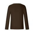 thumbnail image 4 of Oalirro Men's Graphic T-Shirts Loose Fit Long Sleeve Round Neck Men's Shirts Graphic Tees Brown,S, 4 of 5