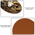 thumbnail image 5 of Constellation 6PCS Round Microfiber Leather Bar Coasters, 11x11 cm/4.3x4.3 in, Drink Coasters for Home and Kitchen, Furniture from Water Marks and Scratches, 5 of 6