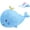 Sky Blue, variant on Whale Stuffed Animals Plush Pillow 4 Size Cute Soft Cotton Plushies Pillows Kawaii Blue Whale Toy Gifts for Kids Boys Girls Adults (Blue, 26 Inch)