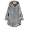 thumbnail image 4 of buttoned-irregular-hooded-plush-top, 4 of 6