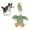 Green, variant on DAMAI Dog Toys Plush - Soft Duck Chew Toy, Puppy Chew Toy with Crinkle Sound for Medium Small Breed Home Indoor Outdoor Daily Travel Garden Training Boredom Entertainment Exercise