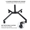 thumbnail image 6 of Seville Classics Height Adjustable Sitting Mobile Laptop Desk Cart Ergonomic Table, Flat，Walnut, 6 of 7