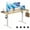 Oak, variant on VVENACE Electric Standing Desk Height Adjustable Desk 48 inch 4 Memory Height Ergonomic Sit Stand up Desk for Home Office, White, 2 Split Boards