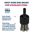 thumbnail image 3 of Weiler Knot Wire End Brush,Stainless Steel 90194, 3 of 4