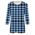 thumbnail image 4 of Enjoytime Shirt for Women Spring Womens 3/4 Sleeve Tops Casual Printed Shirts Loose Fit Oversized Pullover Blouse Top, 4 of 5