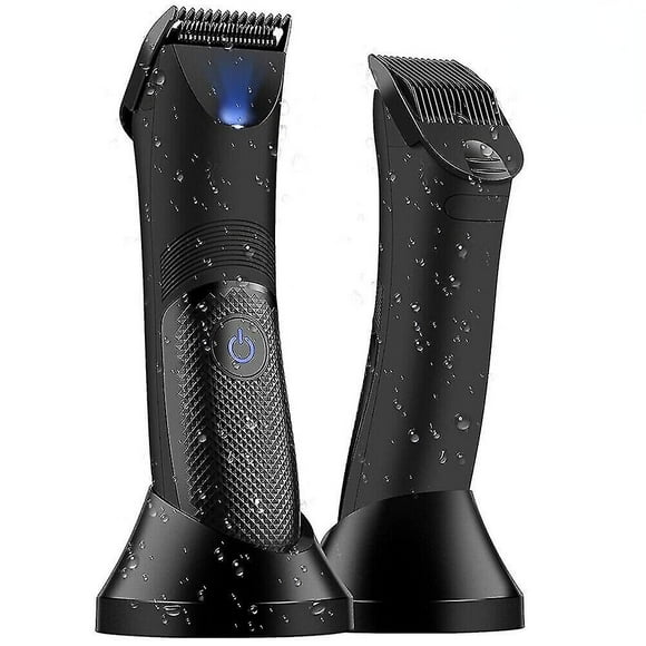 Manscaping Pubic Hair Trimmer Waterproof Groin Electric Ball Body Shaver