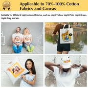 TransOurDream Iron on Heat Transfer Paper for T Shirts (20 Sheets, 8.5x11) Iron on Transfers for Light Fabric Printable Heat Transfer Vinyl for Inkjet Printer (L2-20), 8.5x11