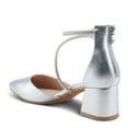 thumbnail image 7 of Patrizia Eluned Women’s Faux Leather Block Heel Pumps with Crystal Strap and Zipper Closure, 7 of 7