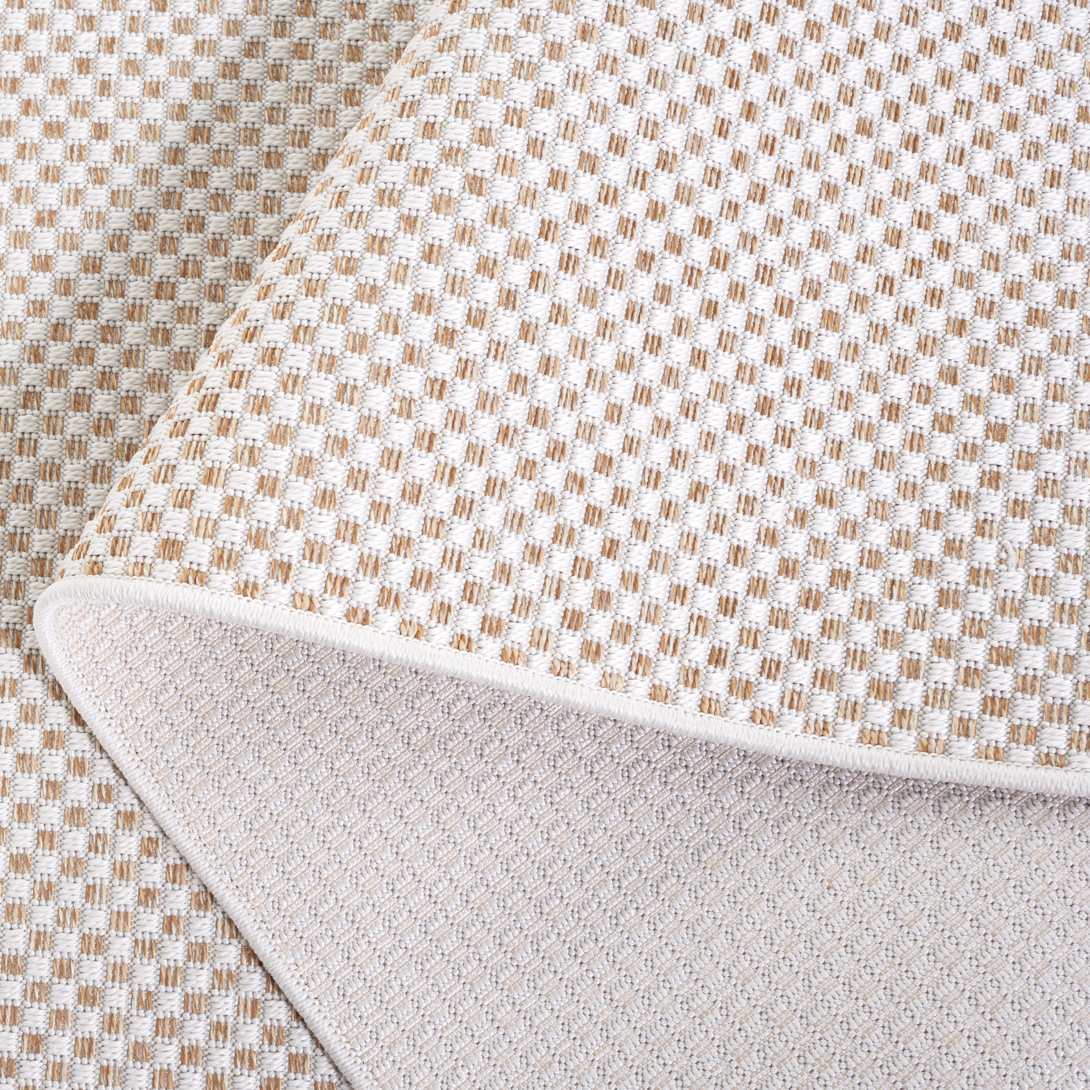 SAFAVIEH Sisal All-Weather Ophelia Solid Indoor/Outdoor Runner Rug, Ivory/Natural, 2'2" x 8'