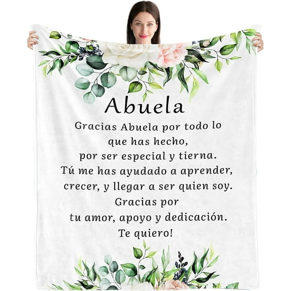 Abuelita Gifts in Spanish, Regalos para Abuela En Español, Christmas Birthday Gifts for Grandma in Spanish, Grandma Gifts for Mothers Day, Best Gifts for Mimi Gigi Nana Blanket
