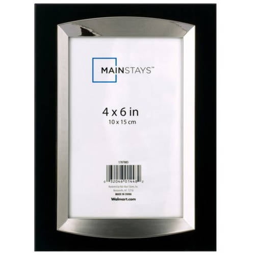 Mainstays 2Tone Black Picture Frame, 8" x 10"
