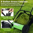 thumbnail image 6 of Seizeen Push Lawn Mower, 14-Inch 5-Blade Real Lawn Mover with Grass Catcher, 0.6’’-1.8’’ Height Adjustable Manual Lawn Mower with Bag, Green, 6 of 9