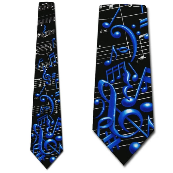 Musical Notes Necktie Mens Tie