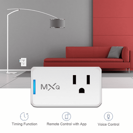 WiFi Smart Plug, Meco WiFi Mini Outlet Wireless Switch Compatible with Alexa &Google Home,Voice Control,No Hub Required,Easy set up, Remote Control Home Devices by (Best Hub For Alexa)